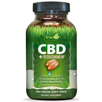 CBD + Testosterone UP, 60 Liquid Soft-Gels, Irwin Naturals